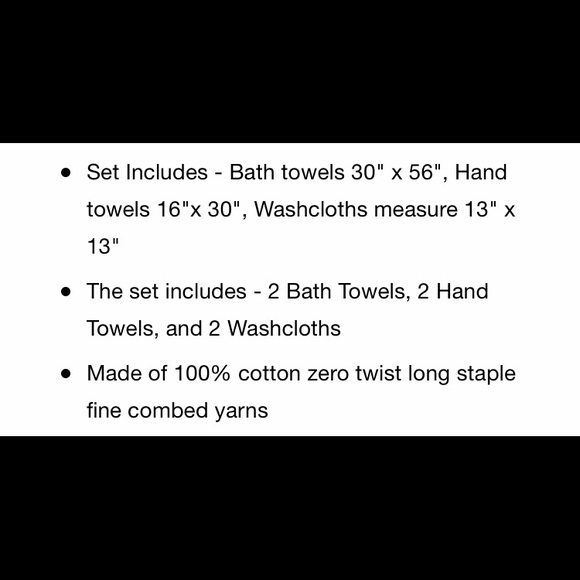 6 PC Towel Set - Picture 4 of 5